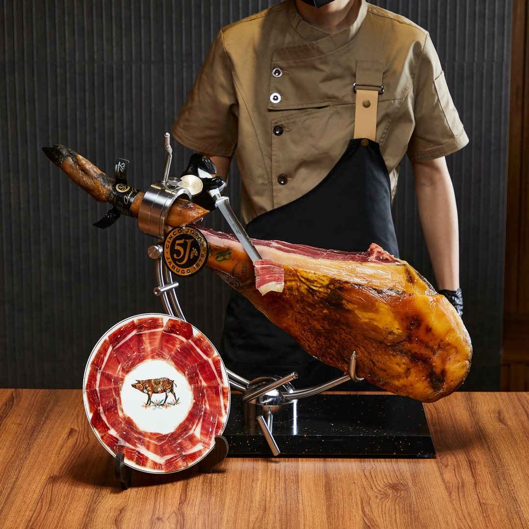 5J火腿 西班牙伊比利亚火腿黑标生吃即食整只 前腿 后腿