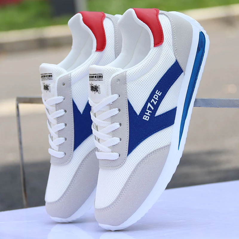 男鞋新款夏季韩版潮流运动鞋防臭网面休闲板鞋男学生轻便跑步潮鞋