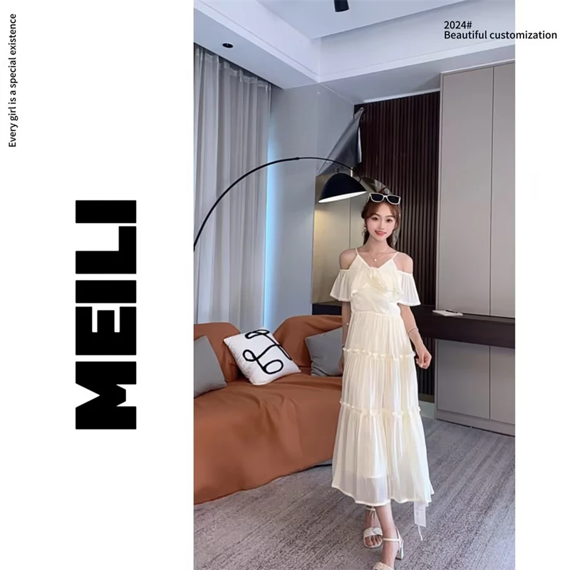 C-8828【美丽定制】【一裙多穿】法式温柔气质收腰连衣裙