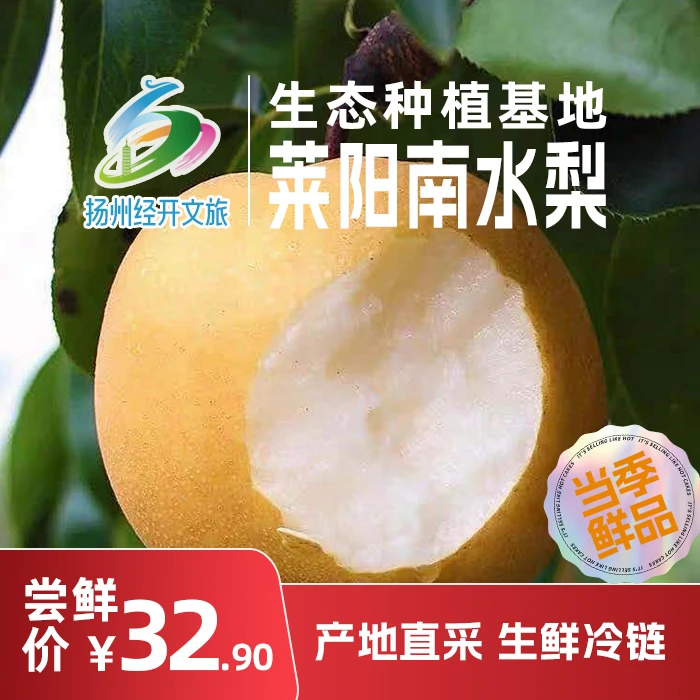 山东莱阳南水梨新鲜水果4.5-5斤纯甜多汁口感肉质化渣