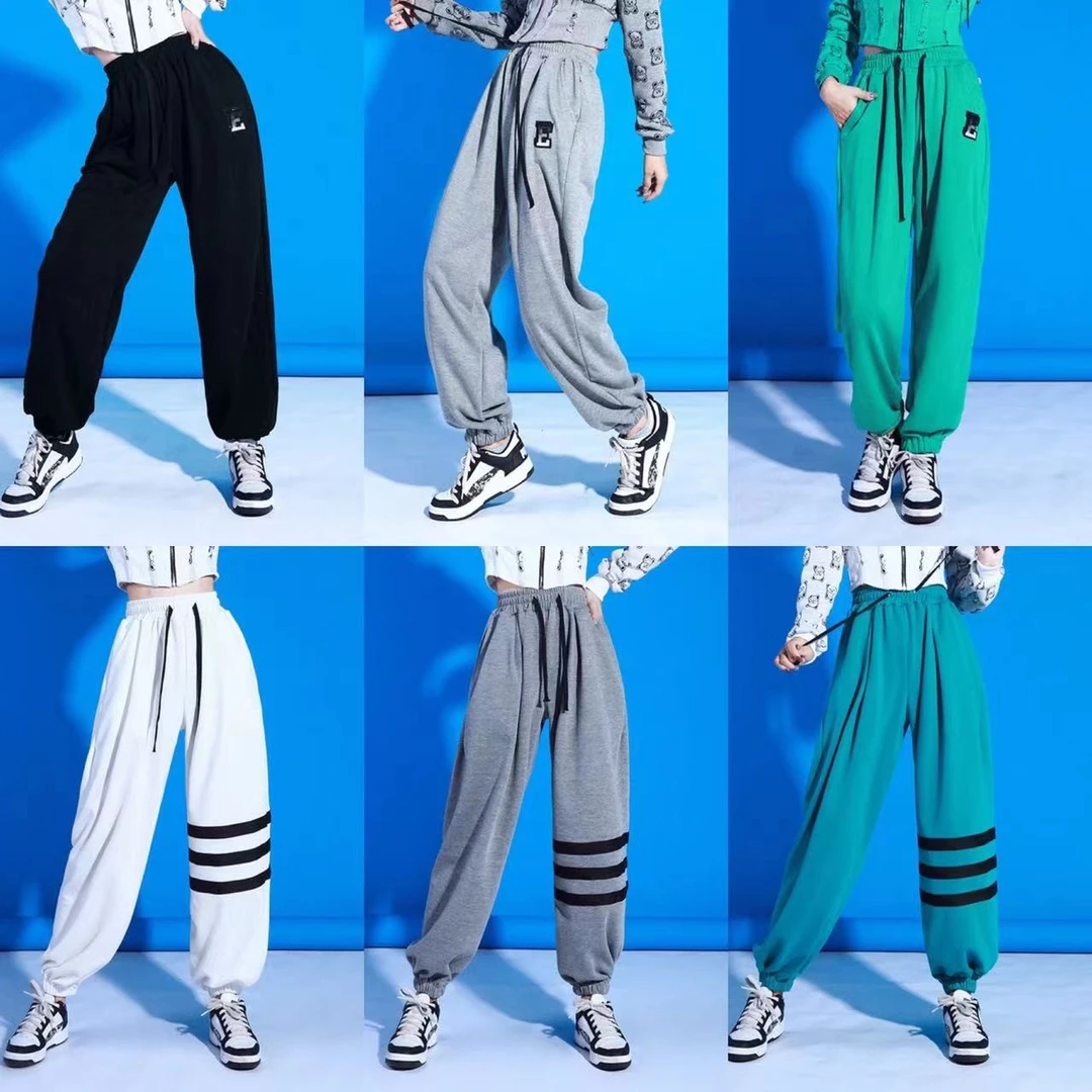 2023广场舞秋冬新款休闲运动裤子曳步舞跳舞演出灯笼裤时尚舞蹈裤