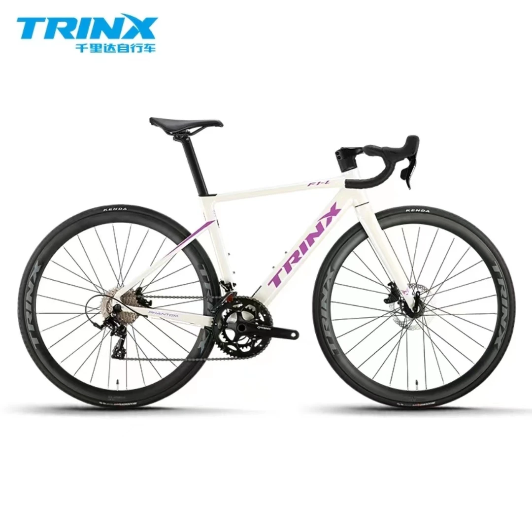 TRINX/千里达幻影F1-L9公路车18速油碟刹车变速自行车代步气动架
