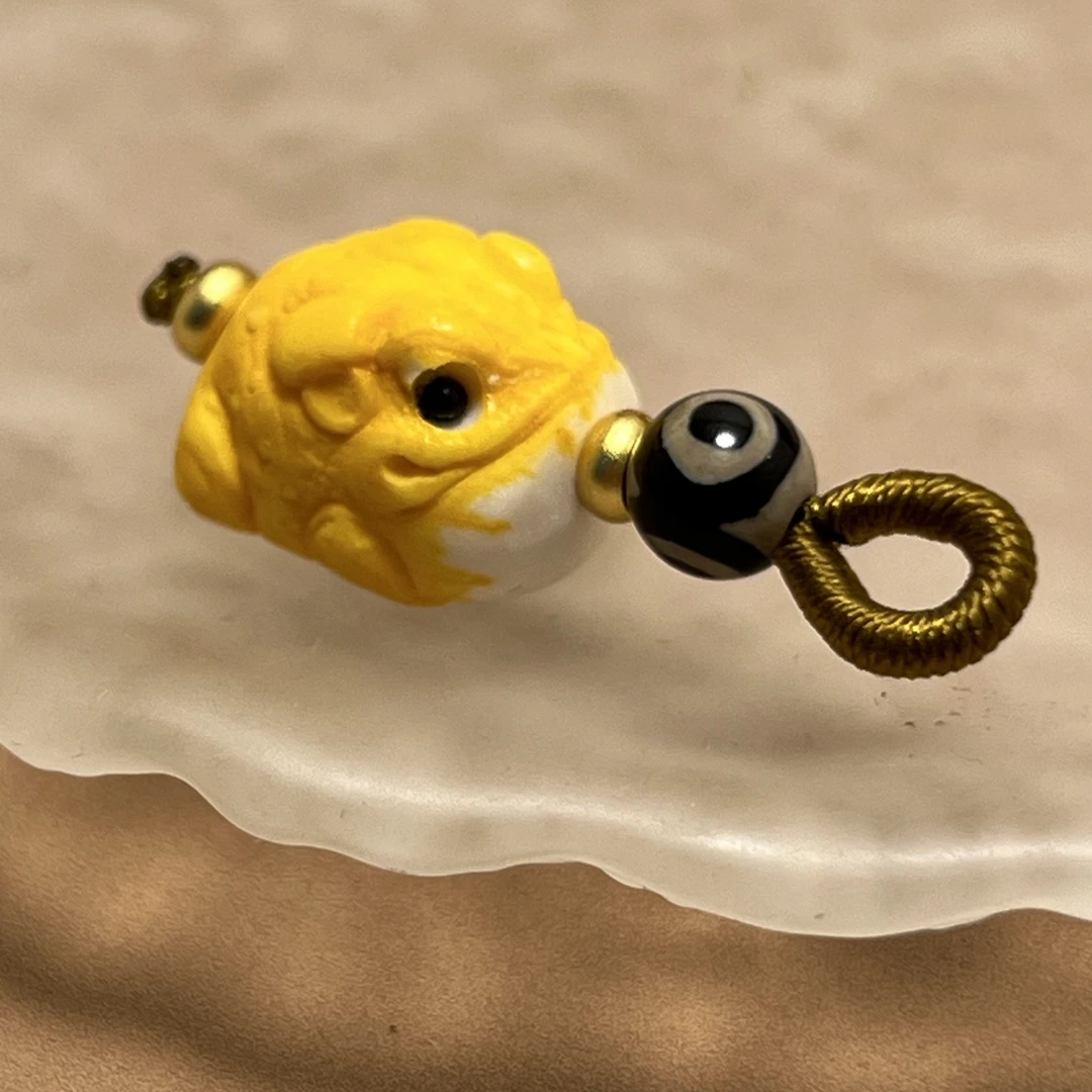 手工串珠DIY根付呱呱滴溜侧挂文玩配饰配件