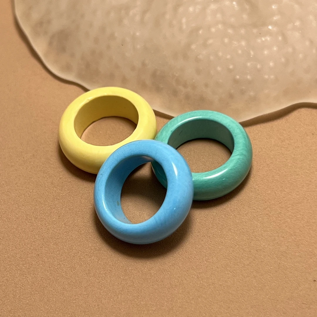 手工串珠DIY菱镁矿跑环文玩配饰配件