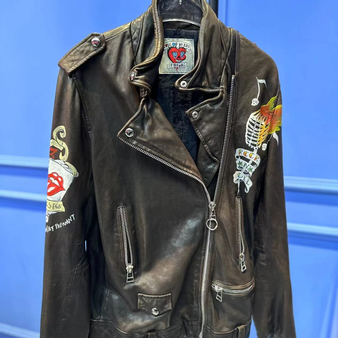 B80056 短款时尚休闲百搭女士黑色修身女款春季潮流设计师外套