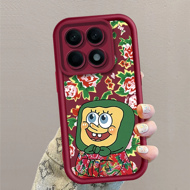 壳玛仕海绵宝宝适用红米K70PRO手机壳卡通新K70_E软壳K70至尊全包