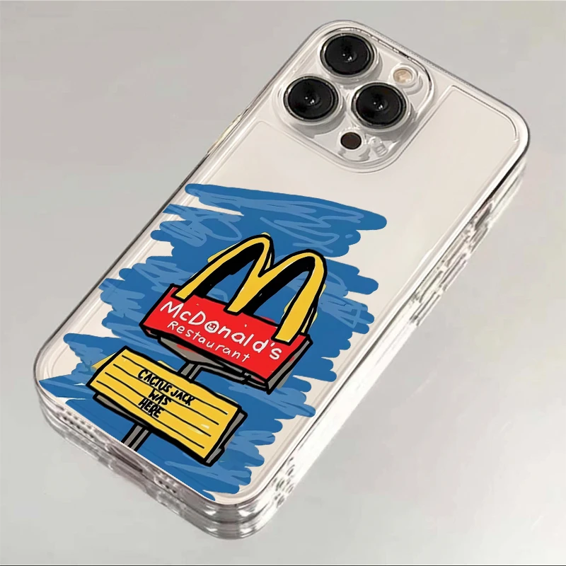 麦当劳苹果华为小米VIVO/oppo荣耀iPhone15手机壳13安卓手机壳ins