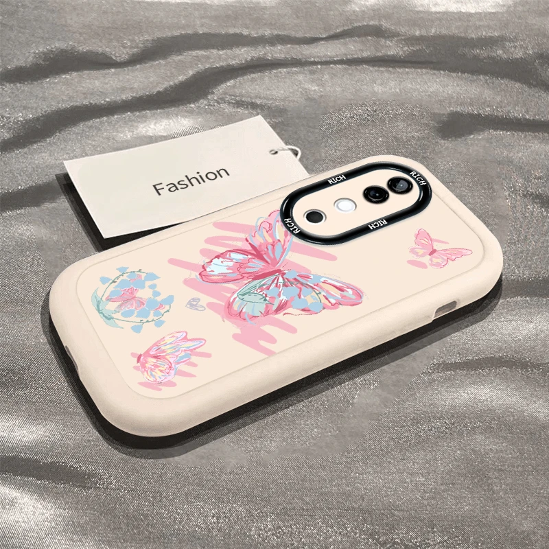 壳玛仕水彩蝴蝶适用VIVOS19手机壳防摔s19PRO小众ins风软胶保护套