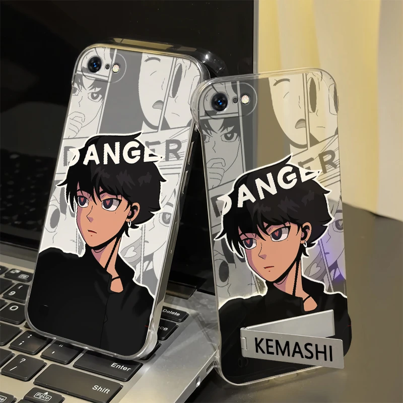 日系男孩适用于苹果8手机壳新iPhone8plus创意透明小众无边框PC壳