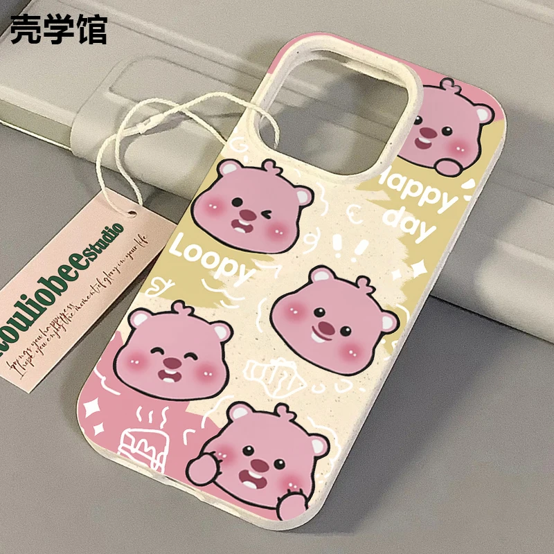 壳学馆可爱小海狸适用苹果15手机壳iPhone14promax小麦软胶13创意