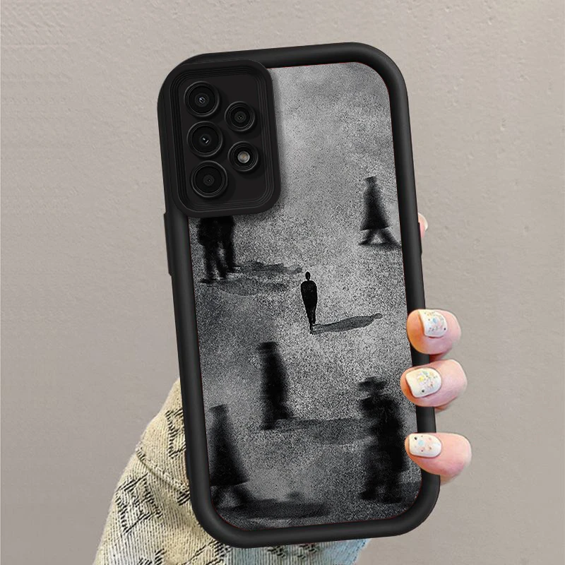 壳玛仕艺术人群适用三星A73 5G手机壳新款samsung A72全包a71软壳