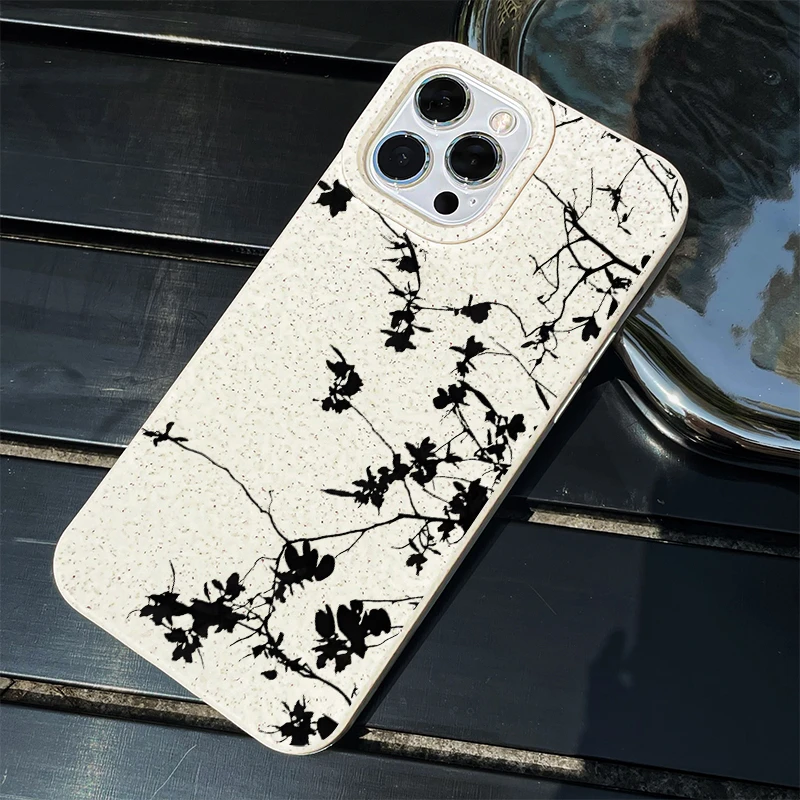 老藤枯树iPhone15/14Promax手机壳14/13Pro小麦款12/7plus防摔8软