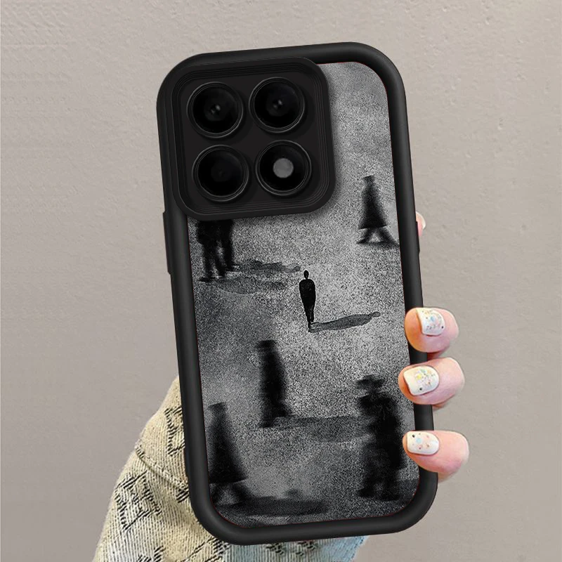 壳玛仕艺术人群适用红米K70PRO手机壳卡通新K70_E软壳K70至尊全包