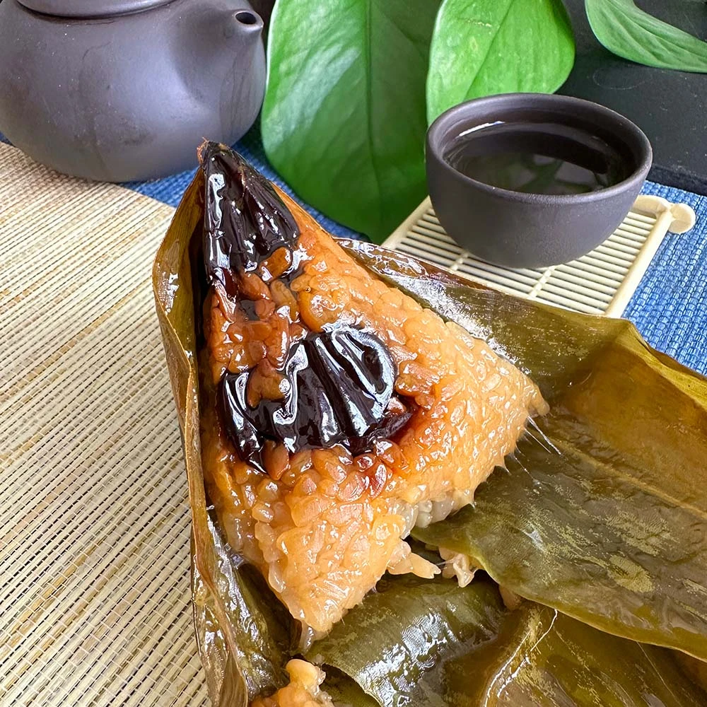 红汇粽子蜜枣红枣红豆味真空包装加热即食常温保存100g/个x8个装