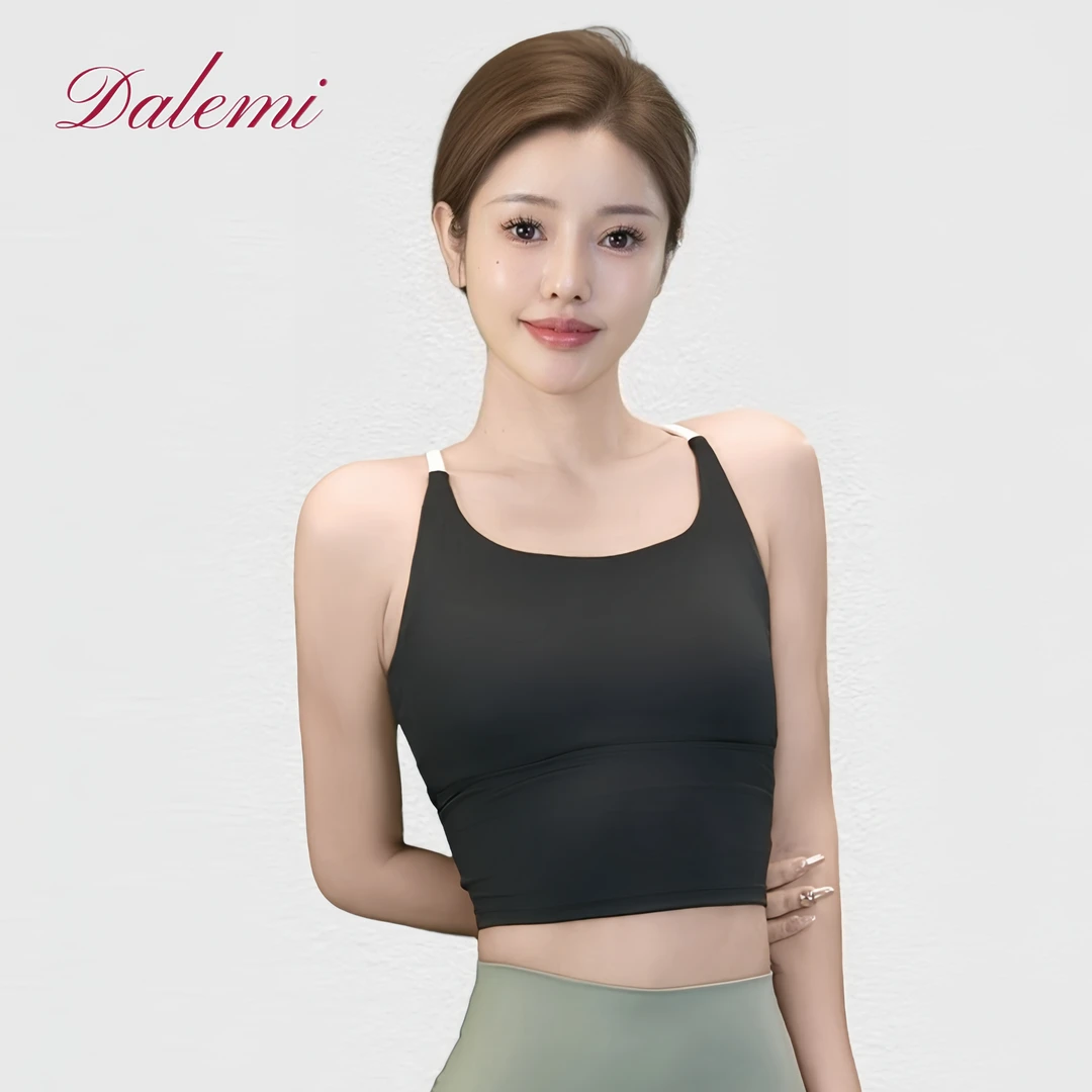 Dalemi/哆来咪高弹可外穿专业运动背心防震速干瑜伽吊带运动美背
