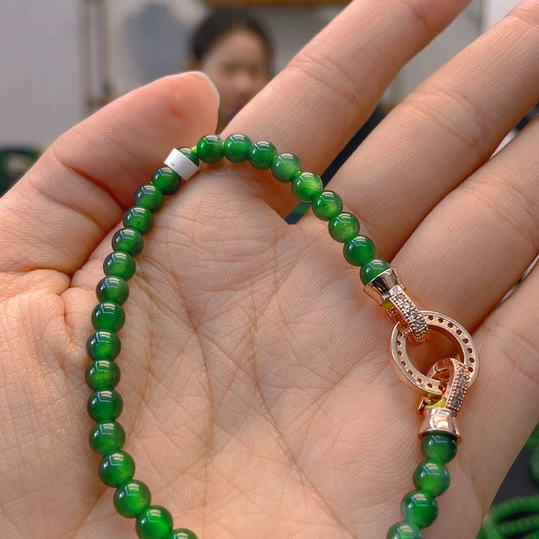 翡翠项链未镶嵌天然A货卡5