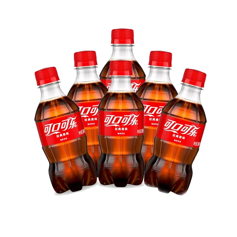 经典可乐汽水300ml*6瓶迷你小瓶装夏日休闲碳酸饮料肥宅快乐美味