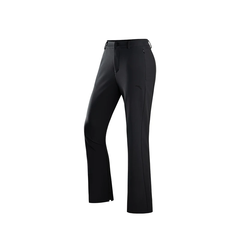 安踏运动长裤女款秋冬新款修身直筒微喇裤子速干百搭弹力休闲裤