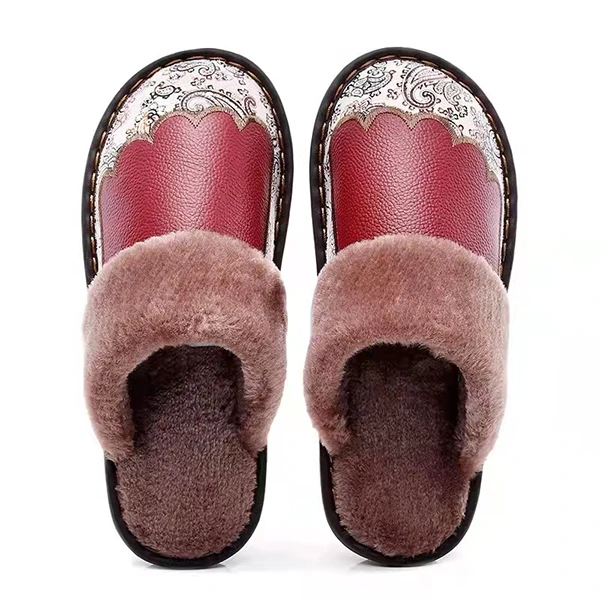 FJ PT01 时尚新款秋冬包头拖鞋