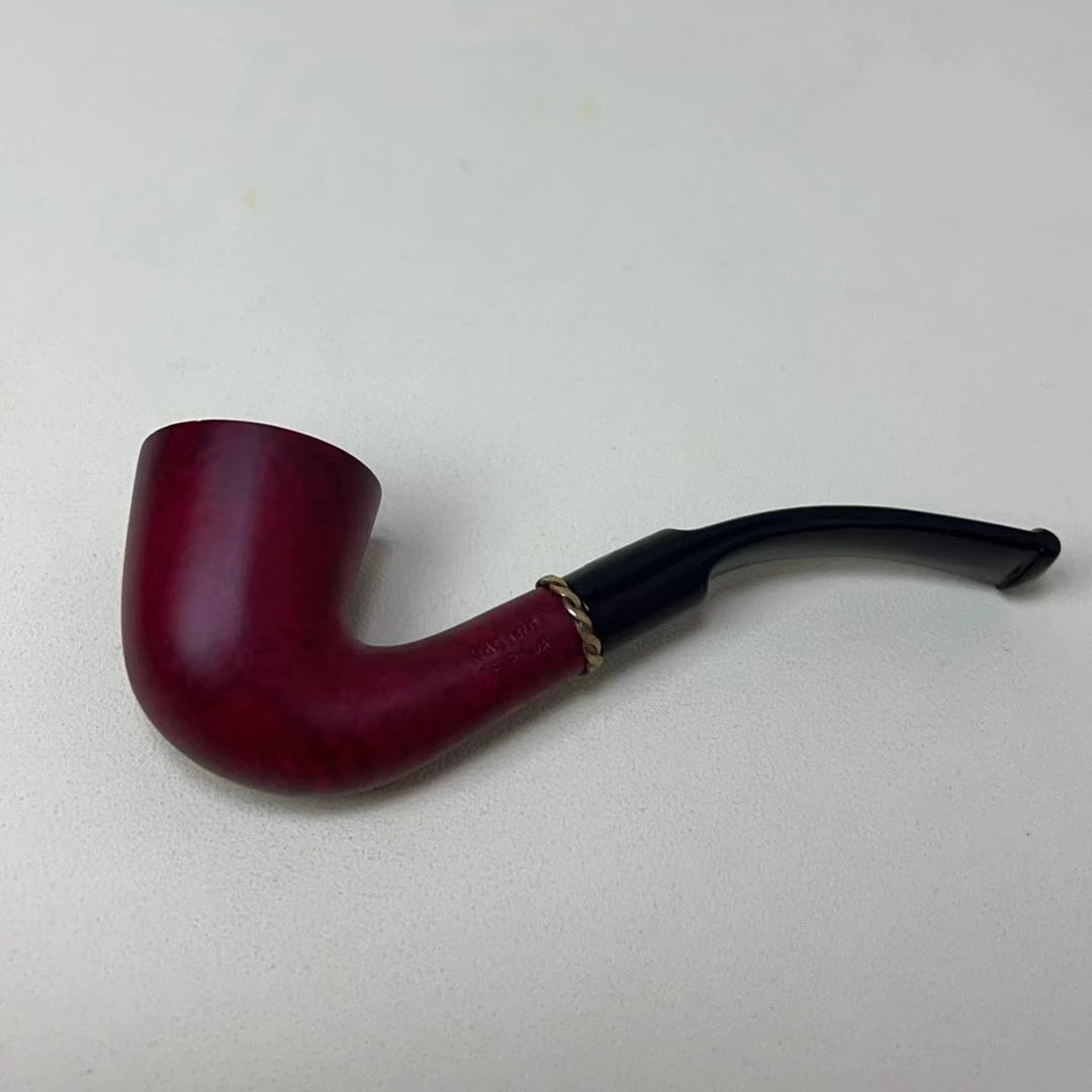 【宝石红小弯斗】意大利马仕石楠木手工斗