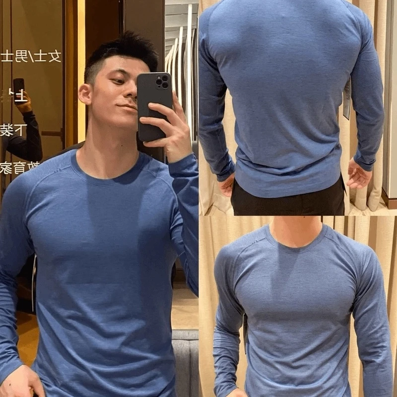 太好穿 秋冬户外运动吸湿排汗立体剪裁磨绒高弹速干打底衫长袖T恤