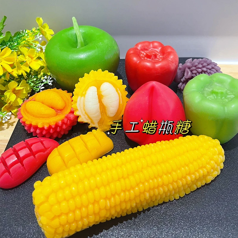网红零食蜡瓶糖可食用腊瓶塘果酱夹心辣平糖爆浆可食用蜂蜡蜡棍糖