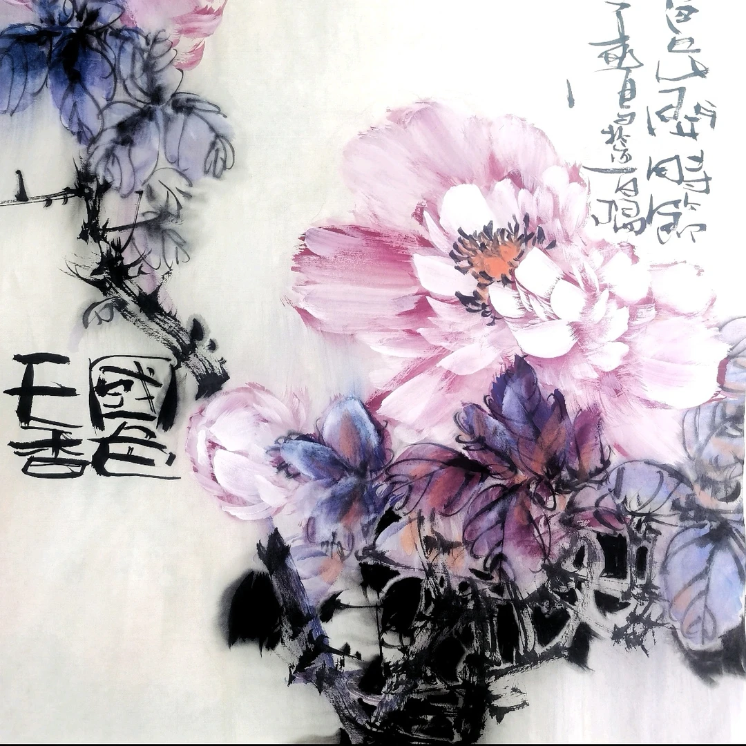 《白牡丹直播精品课回放》韦一墨教国画