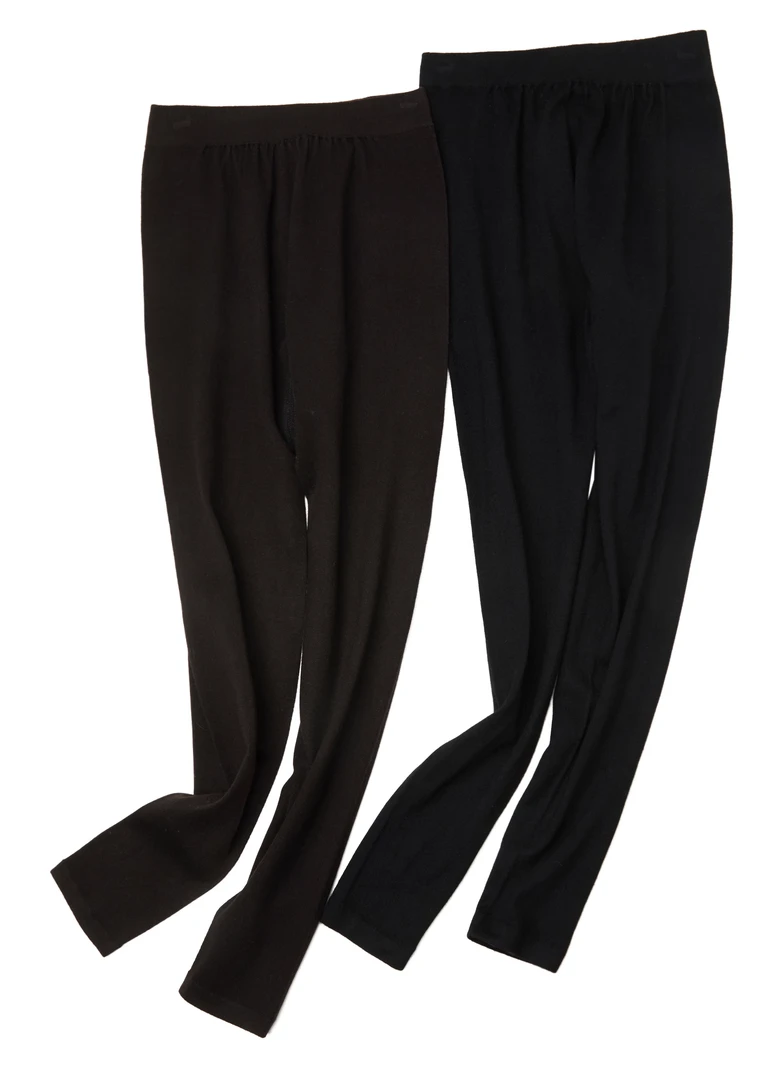 Phoebe/菲比 【微胖福音】宽松版精纺羊绒无缝一体无束缚舒适打底裤