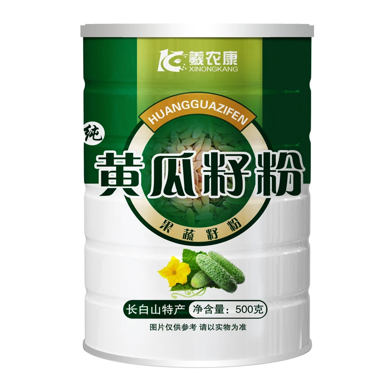 长白山纯黄瓜籽粉冲泡即食现磨熟黄瓜籽粉500g/罐