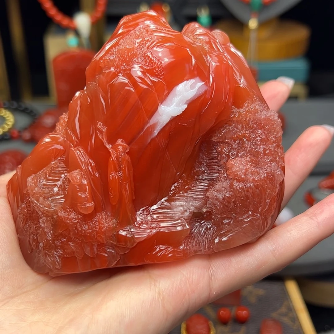 【闪购商品】南红玛瑙摆件未镶嵌用****7