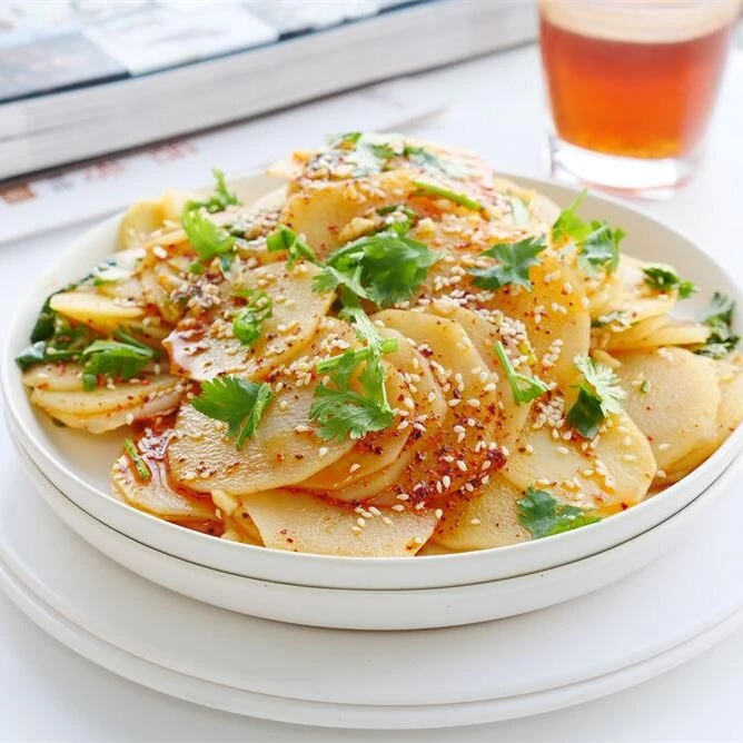 热门摆摊凉拌菜 专题课3款凉拌土豆片 家庭美食烘焙视频课程