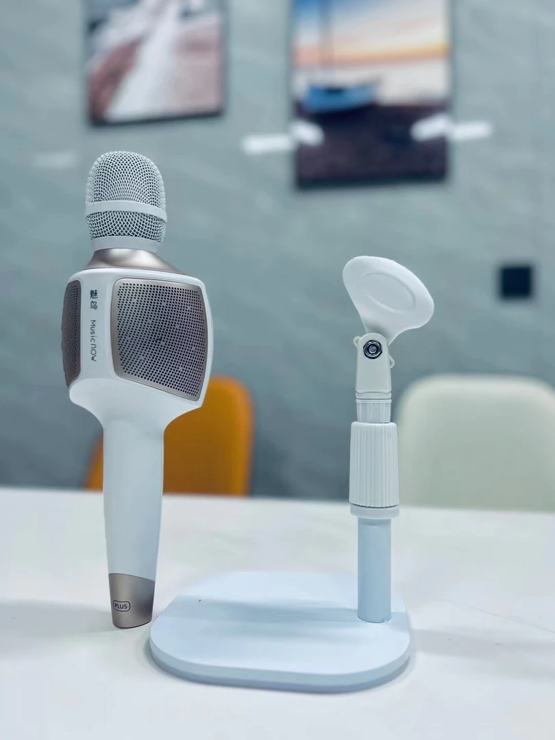 麦克风支架台式话筒架桌面电容麦加重圆盘麦架直播话筒架子