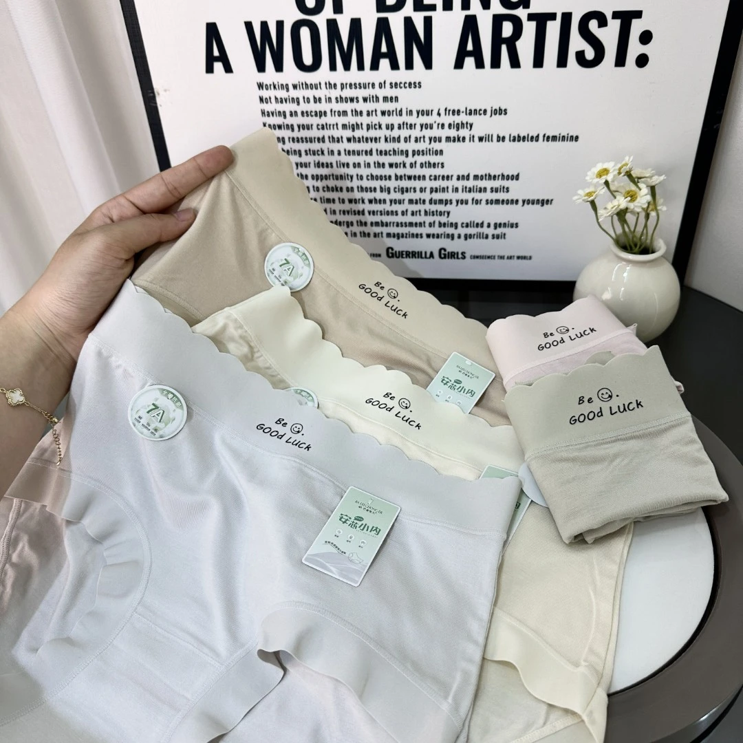 【80-140斤】2025新款透气舒适亲肤女士中腰7A抗菌少女三角内裤6011