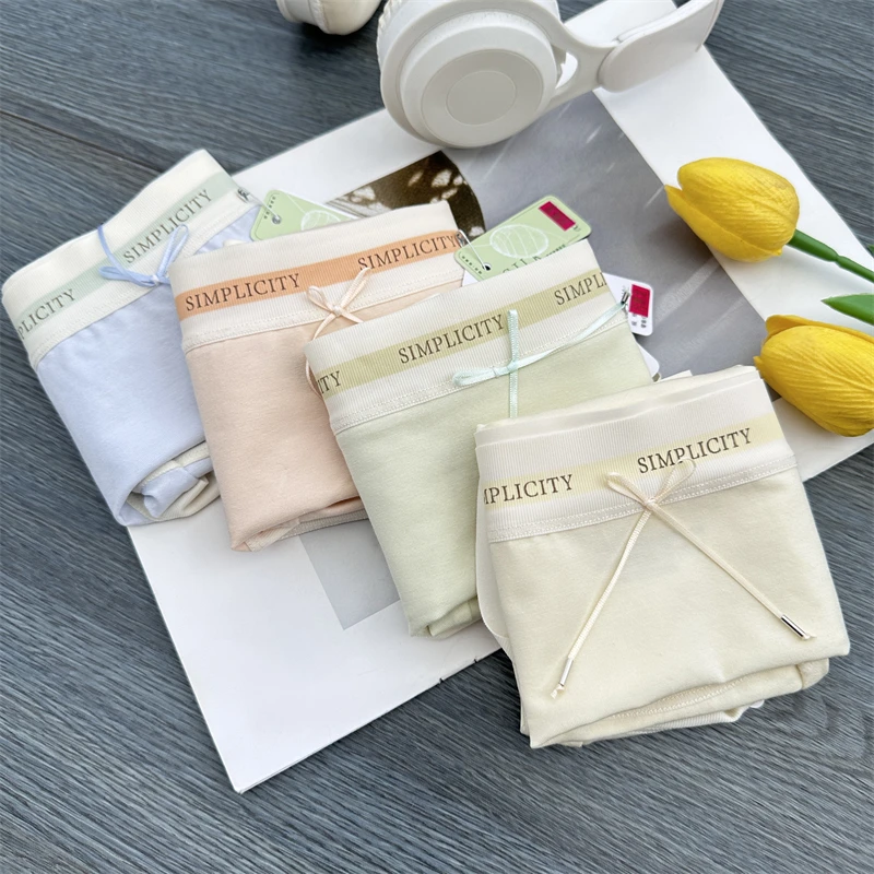 【85-135斤】秋冬新品棉女士小香风中腰内裤柔软亲肤抗菌三角裤9244