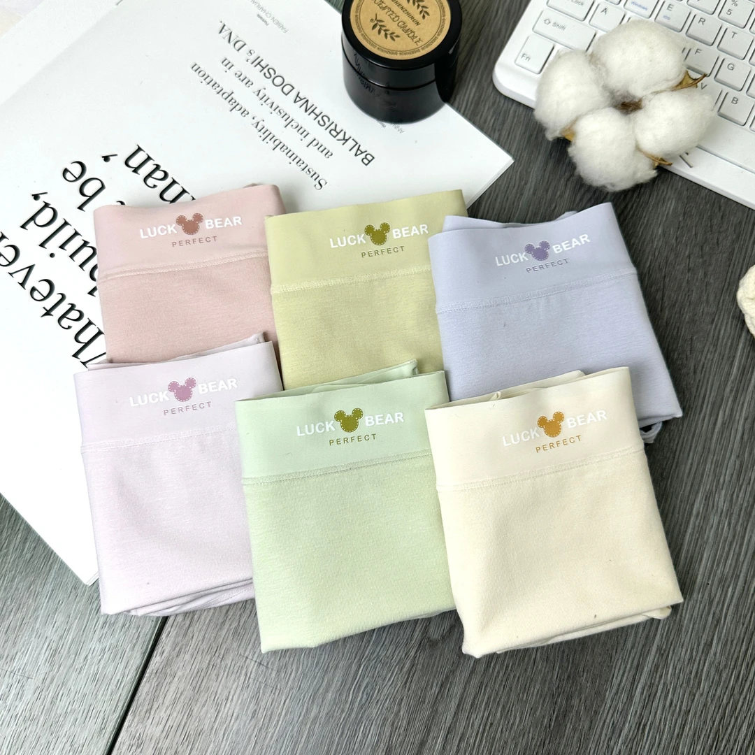 【80-138】秋季A类棉新款小米奇透气亲肤7A抑菌女士中腰三角裤20257