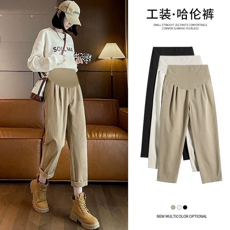 V家Y917#【同款升级版长裤】孕妇春夏季休闲裤加大码夏季薄款孕妇裤