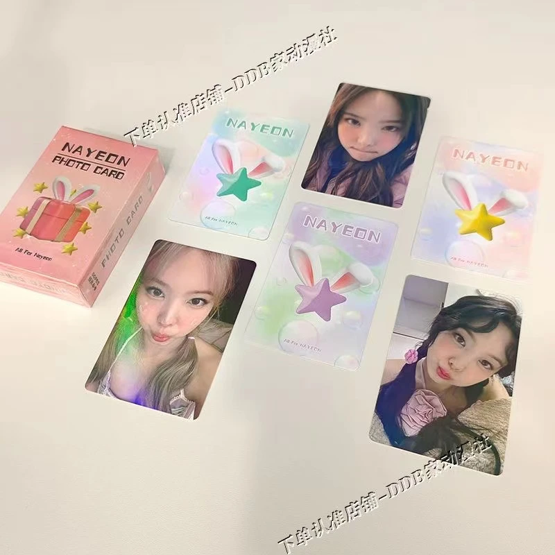 林娜琏镭射小卡双面周边自印卡礼物高清高颜值图案不重复珍藏精美