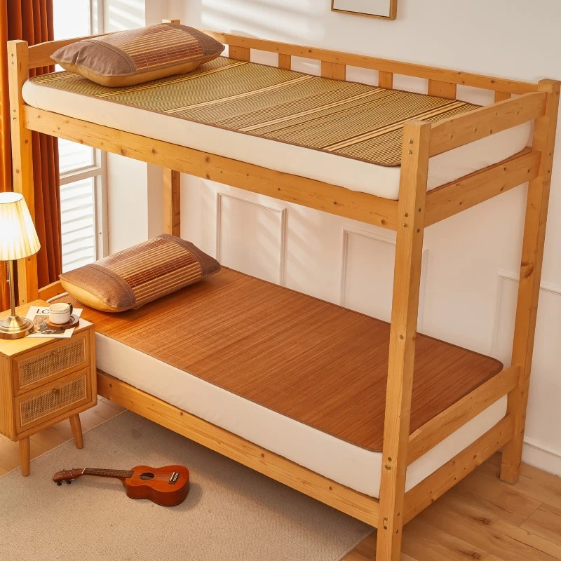 学生专用竹席凉席上下铺可折叠学生宿舍席子空调席单人0.9*2.0m