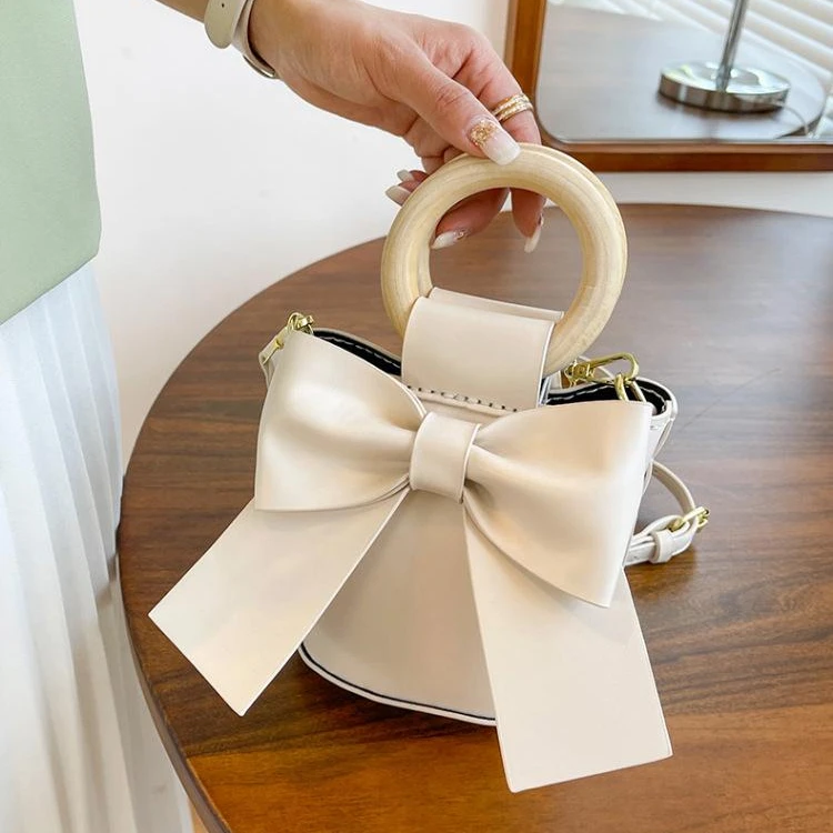 【8958送教程】diy手工蝴蝶结包手提水桶包送女生礼物自制作材料包