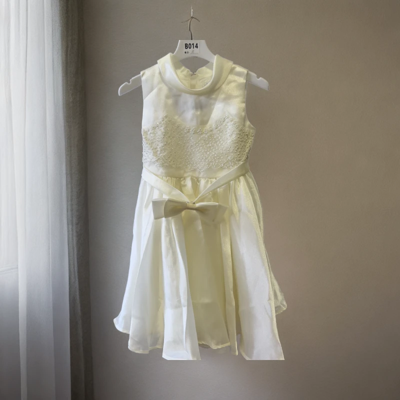 中大童装套装白色洋气设计师无袖时尚气质夏季女童