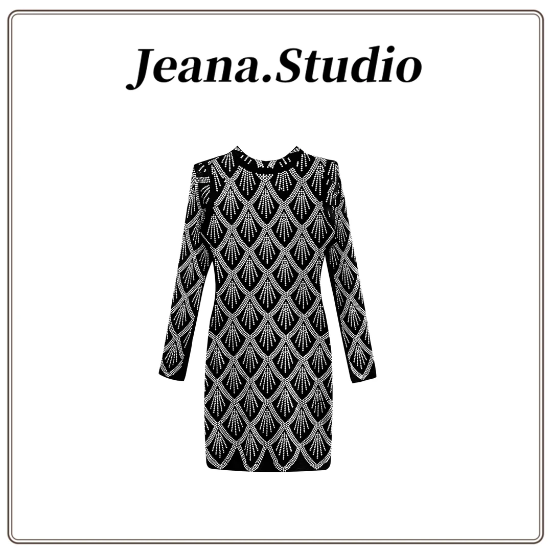 【Jeana.studio】满天星烫钻连衣裙WH