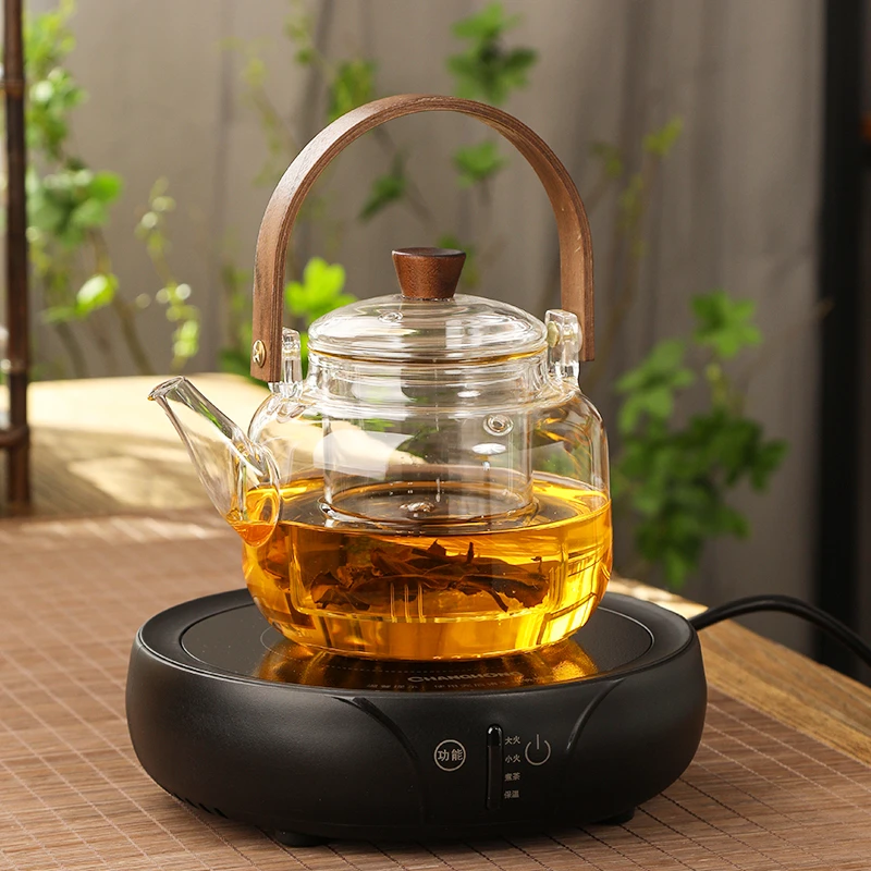 不挑壶煮茶家用烧水保温智能耐热提梁茶壶煮水玻璃茶具