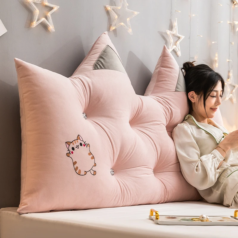 居家榻榻米床头软包靠垫可拆洗床上靠枕大靠背网红加高卧室靠背垫