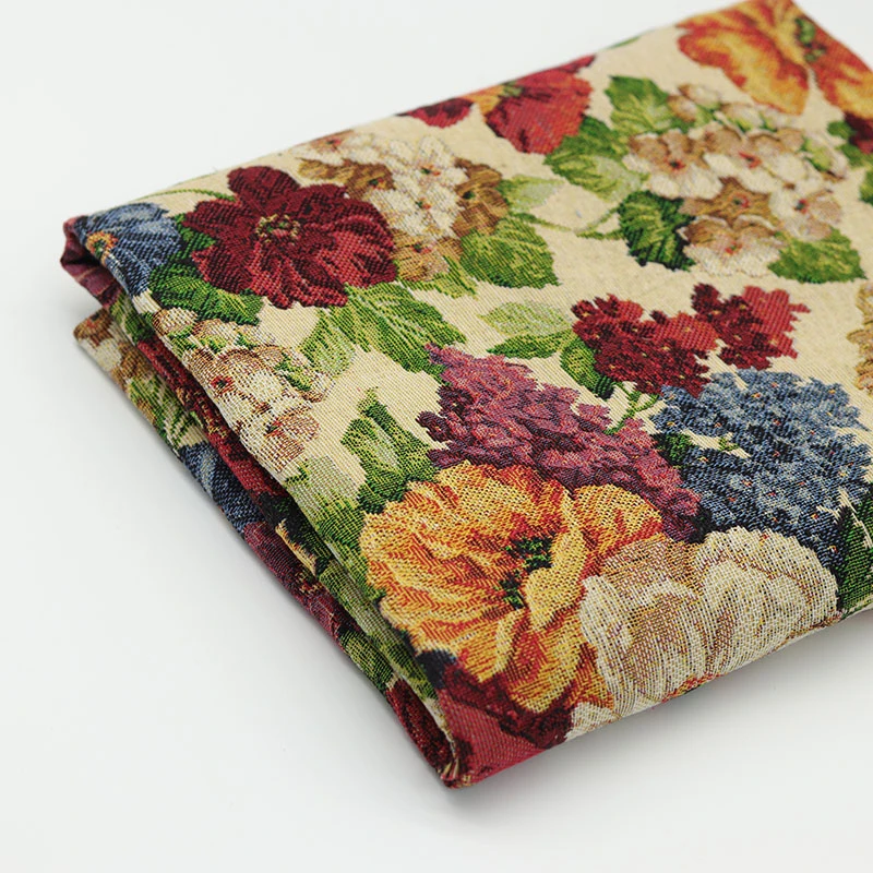 百花园适合提花布料杏色1米价