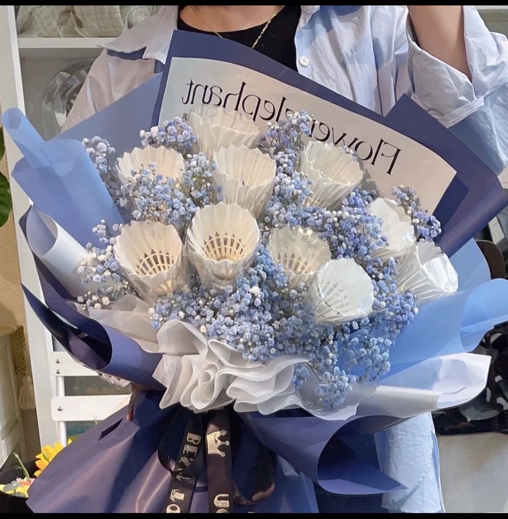 情人节礼物10支随机品牌羽毛球成品花束与你在一生生日礼物送男友