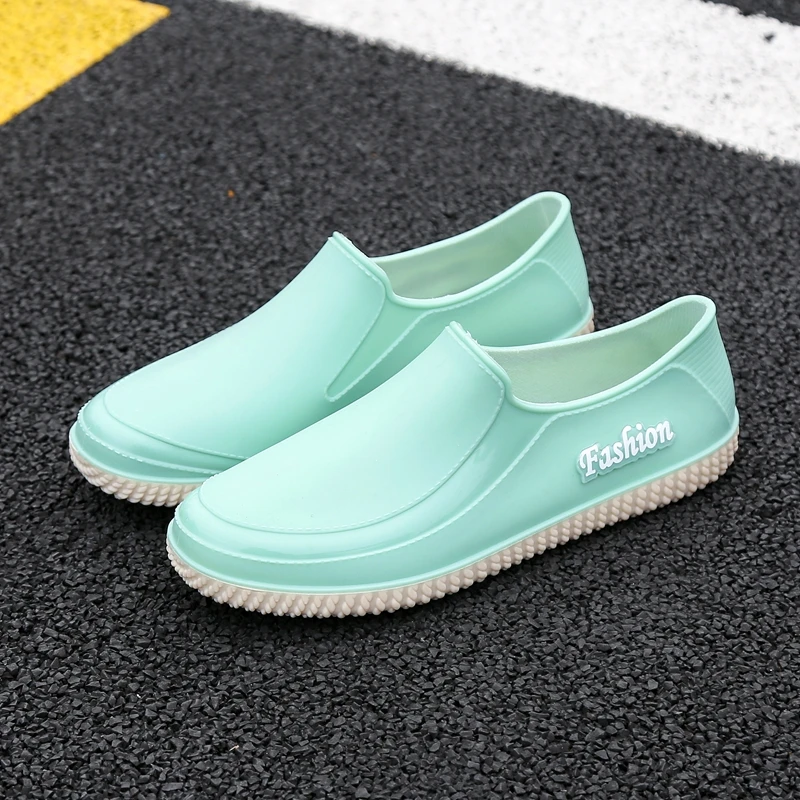 巩力雨鞋女低帮夏季防水雨靴时尚百搭低筒水鞋防滑软底工作胶鞋女