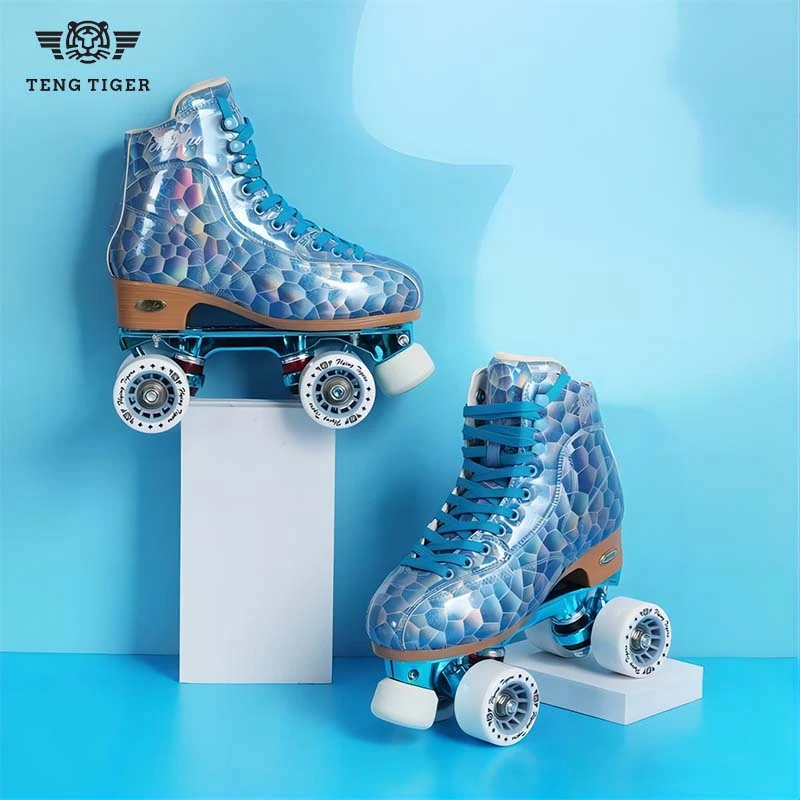 TENGTIGER/腾虎双排轮滑鞋成人代步神器溜冰鞋成人四轮鞋旱冰鞋