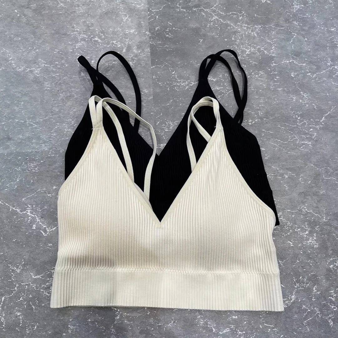 自留款背心四季百搭款小可爱弹力显瘦美背打底吊带黑白