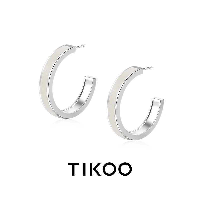 TIKOO 铜合金耳饰 大圈圈轻奢高级独特气质秋冬红色2024新款爆款