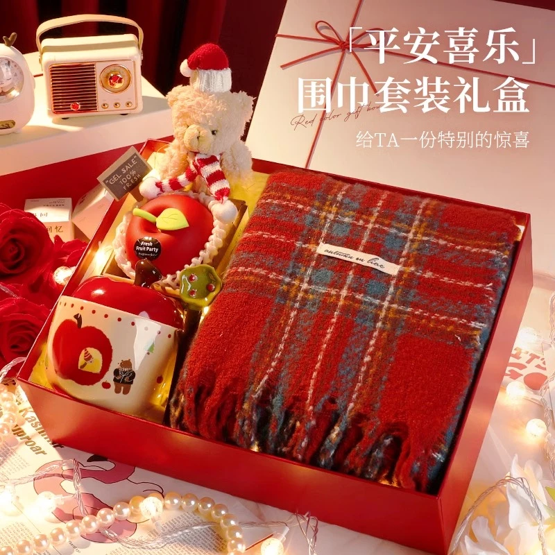 生日礼物女生闺蜜实用高级的跨新年围巾礼盒冬天送女友惊喜伴手礼